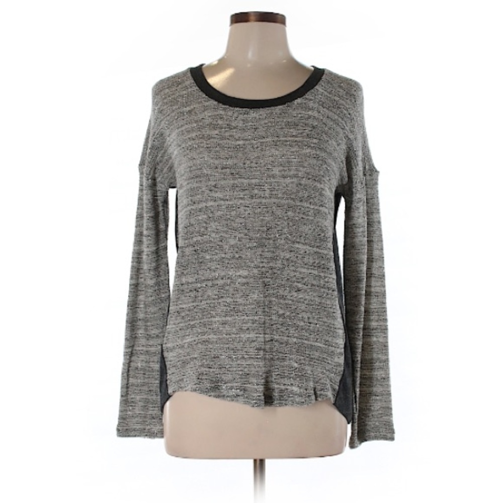 Splendid Marled Sparkle Gray Sweater